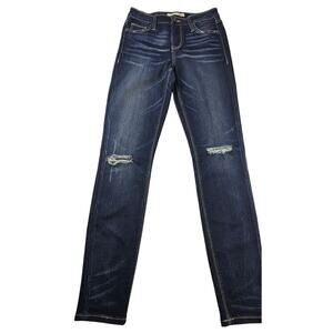 Daytrip sz 26 R lynx high rise skinny thick stitch distressed stretch comfort